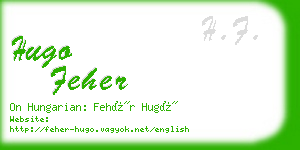 hugo feher business card